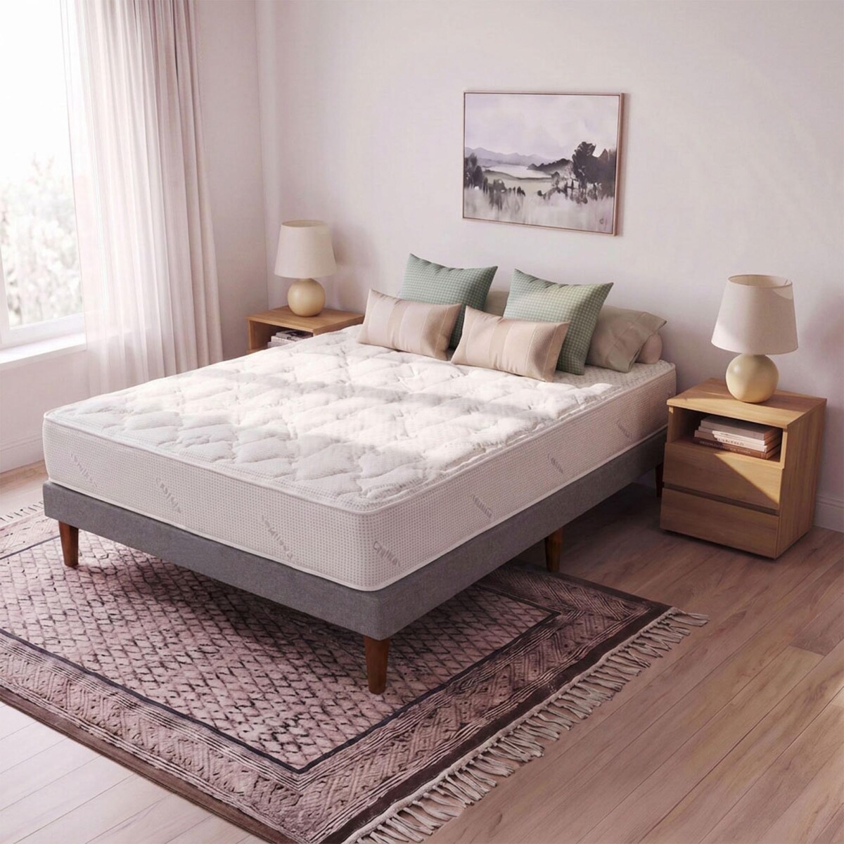 SOMMIER - RESORTES CRYSTAL 2 PLAZAS 