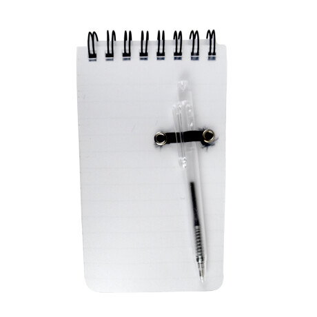Libreta rayada con boligrafo Libreta rayada con boligrafo
