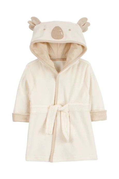 Bata de algodón terry, con capucha, diseño koala Bata de algodón terry, con capucha, diseño koala