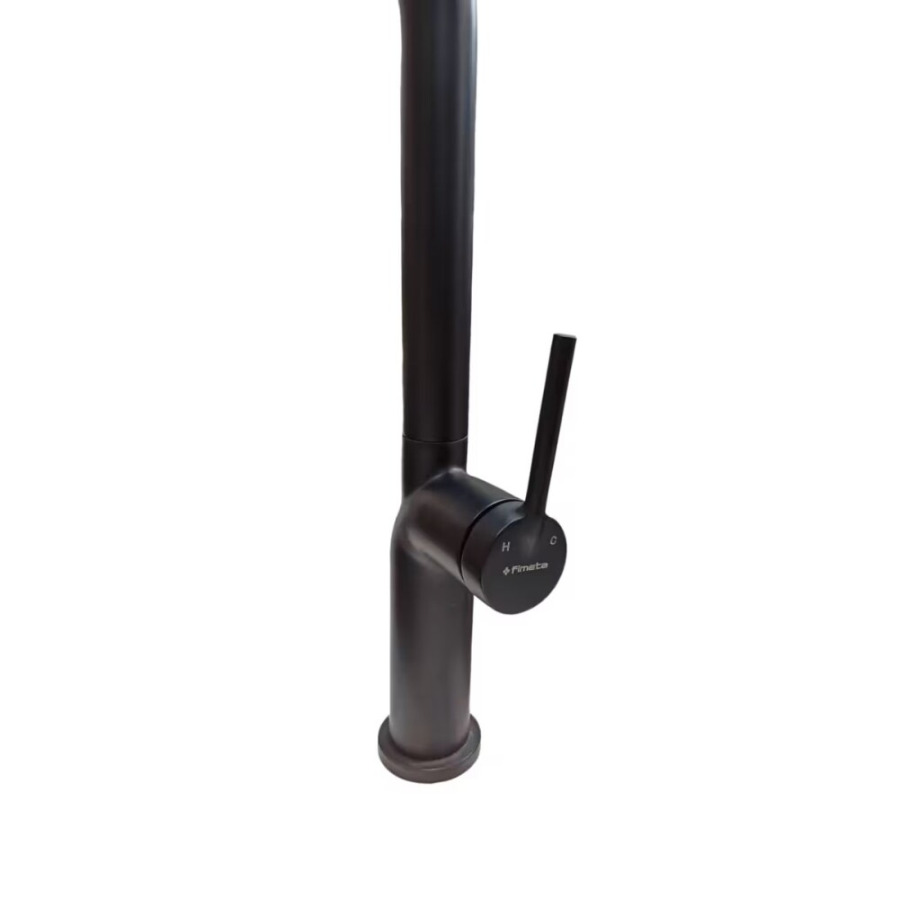 Grifería de Cocina Monocomando de mesada Eon Curvo Extensible Negro Mate Grifería De Cocina Monocomando De Mesada Eon Curvo Extensible Negro Mate