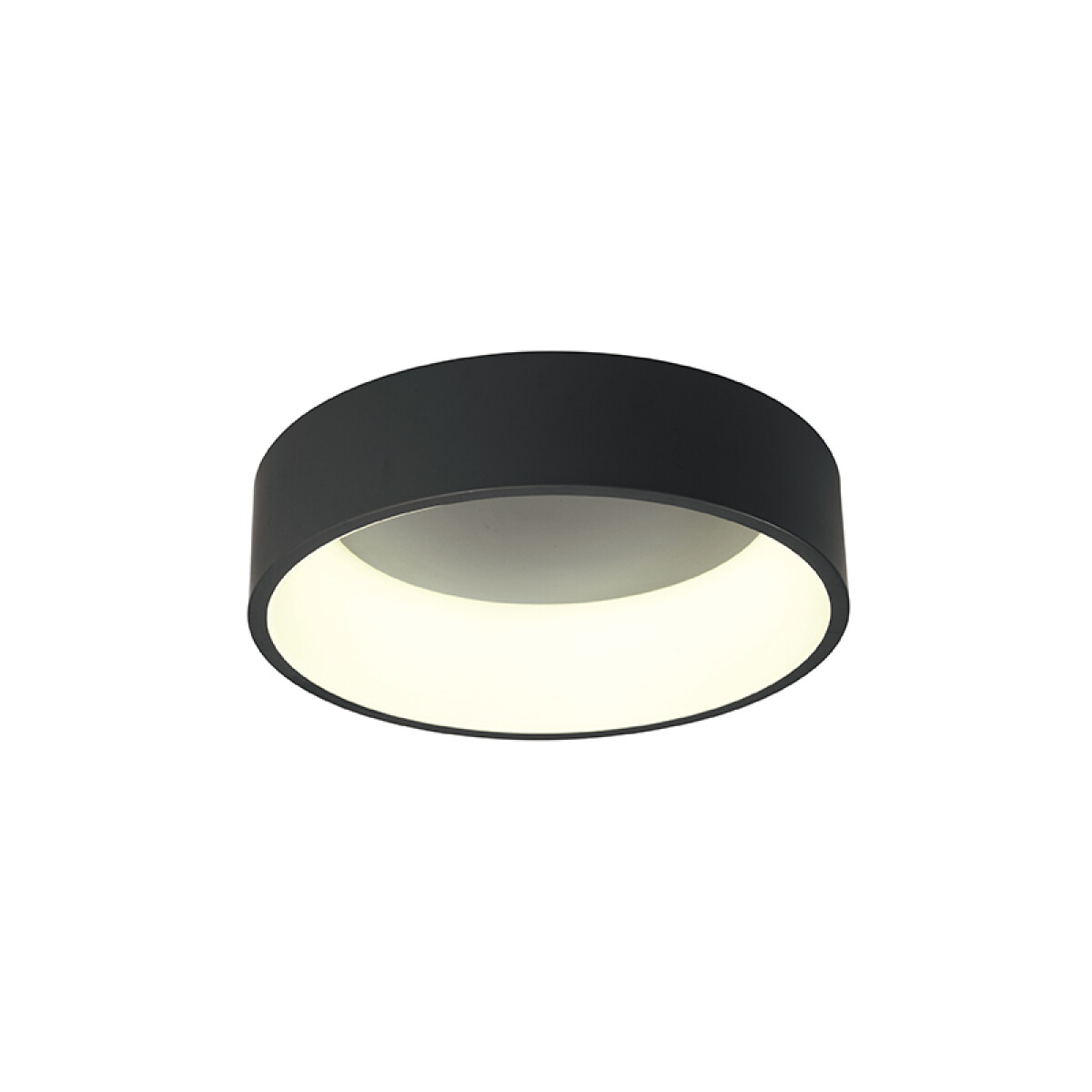 Plafón LED redondo negro 27W luz cálida Ø450x110mm - IX9352 