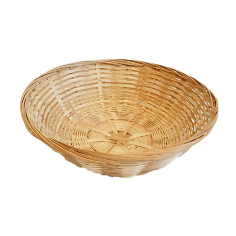 OUTLET Canasto mimbre redondo 25*8 cm Outlet Canasto Mimbre Redondo 25*8 Cm