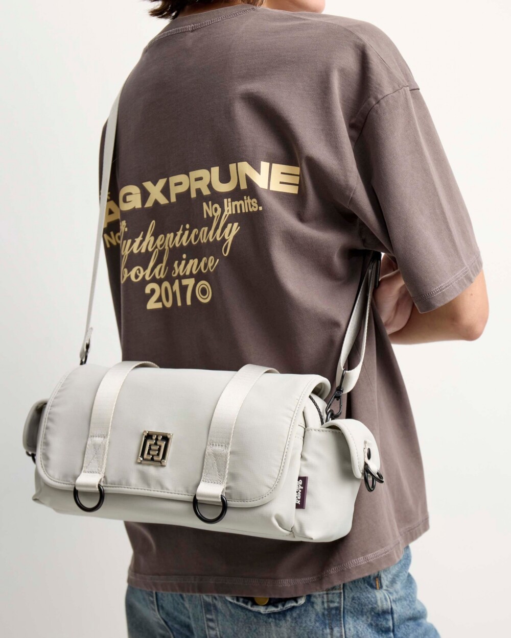 Bandolera Sunrise gang en nylon Gris