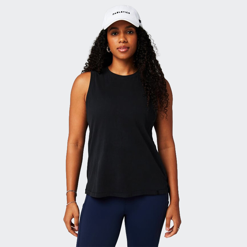 Musculosa Fabletics Cotton Negro