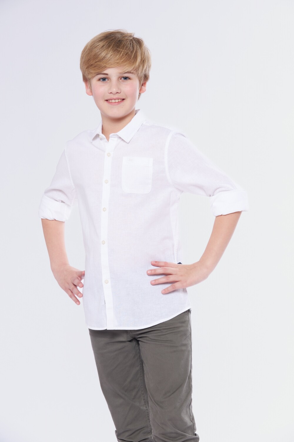 CAMISA DE LINO Blanco