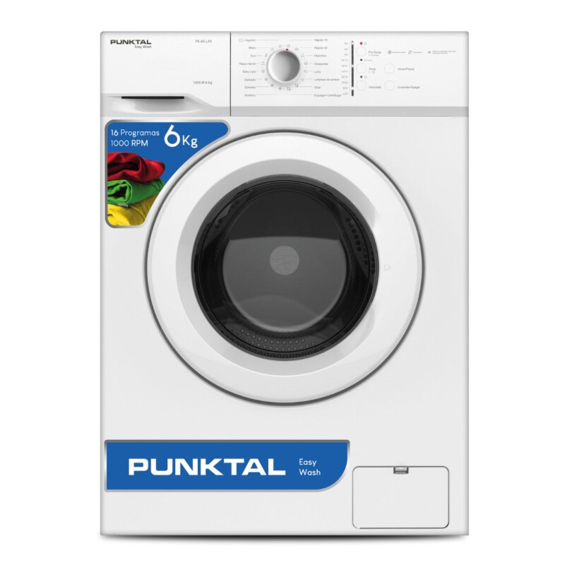 Lavarropas Punktal 6Kg carga frontal PK-07 LAV Lavarropas Punktal 6Kg carga frontal PK-07 LAV