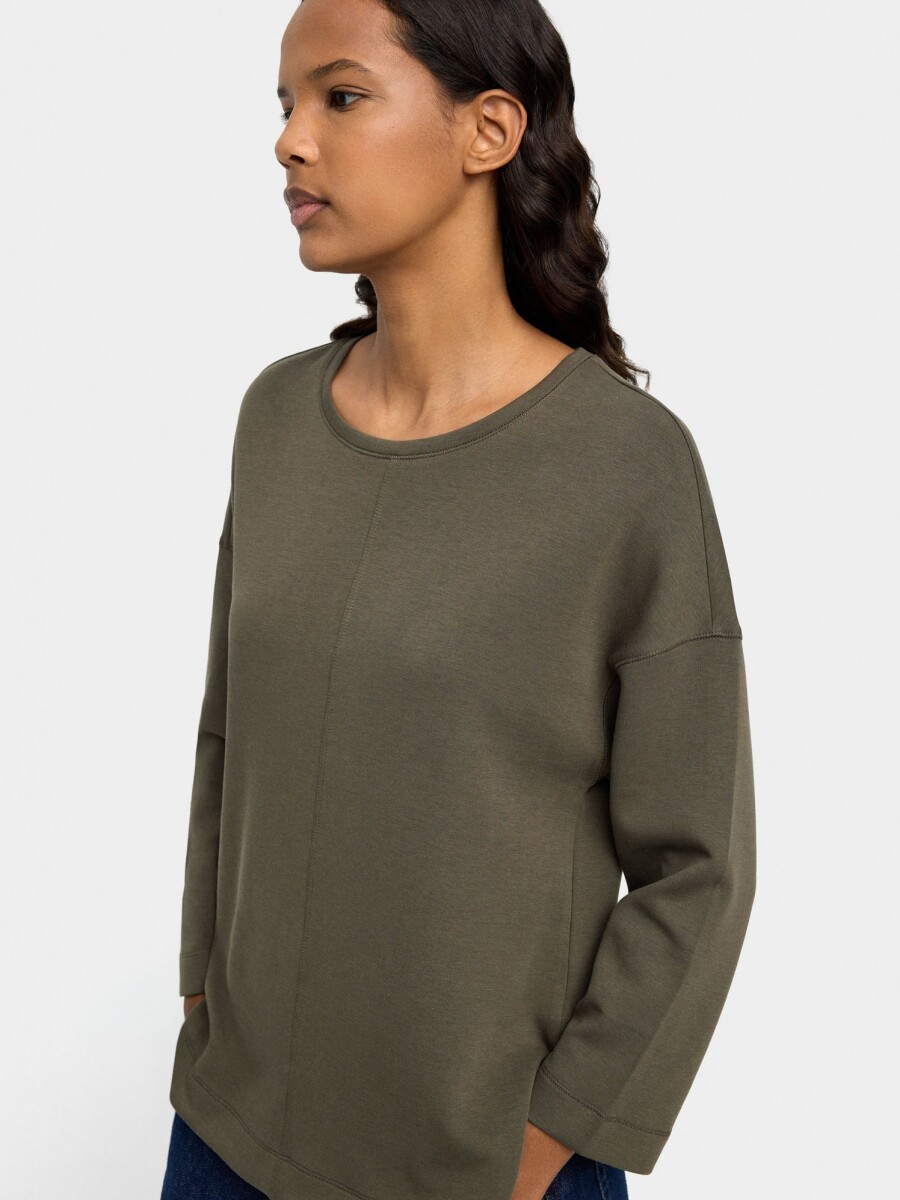 Sudadera Básica caqui