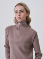 Sweater Zippy Taupe / Mink / Vison