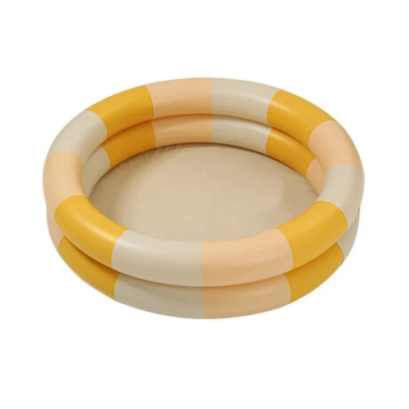 Piscina inflable infantil a rayas 90cm Amarillo