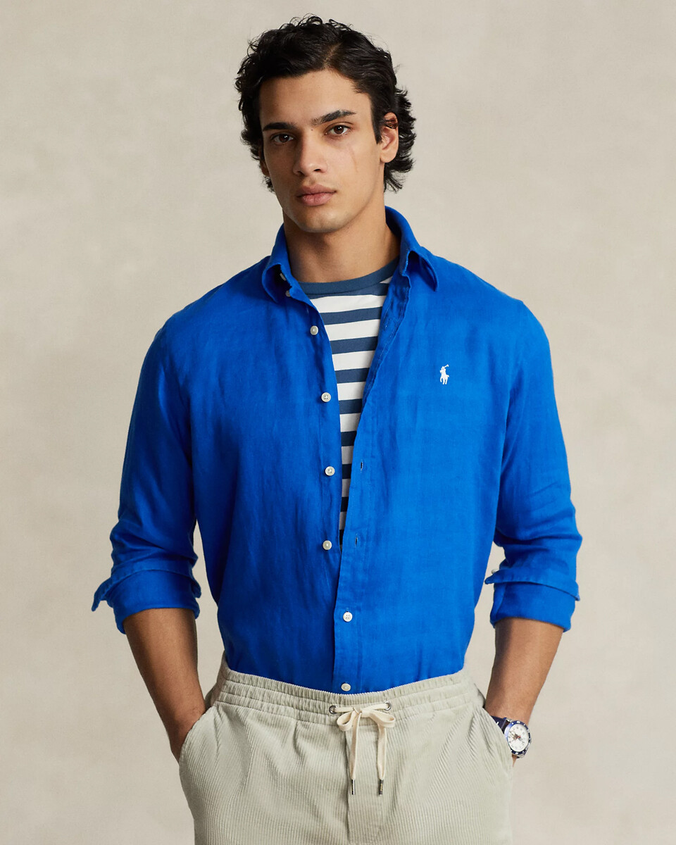 Camisa Lino Polo Ralph Lauren - Heritage Blue 