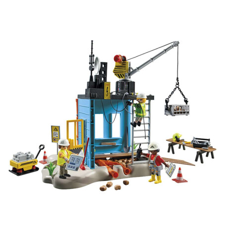 Construcción con Grúa Playmobil con Figuras 138 Piezas