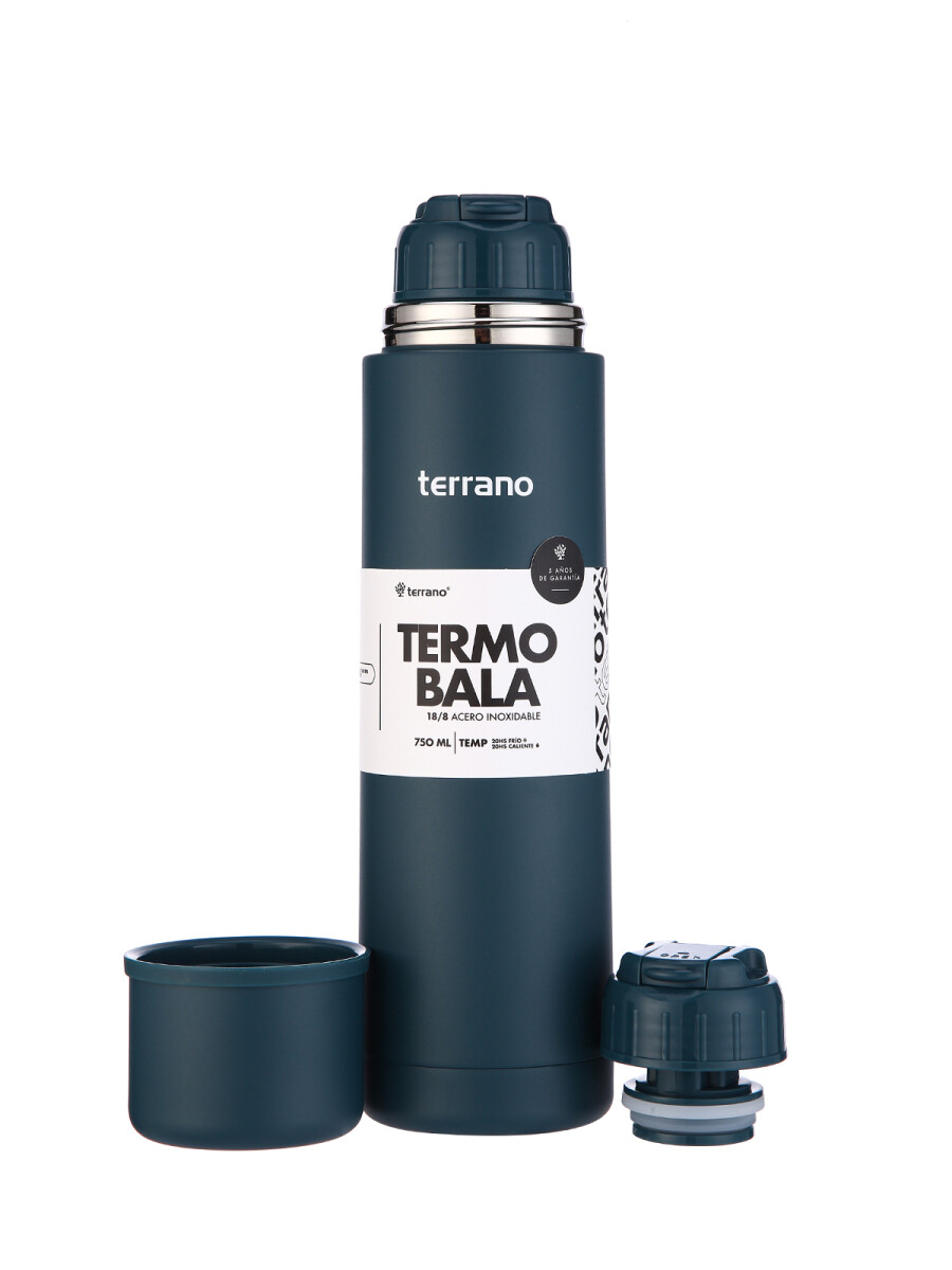 Termo Bala 750ML Metalizado - Petróleo 