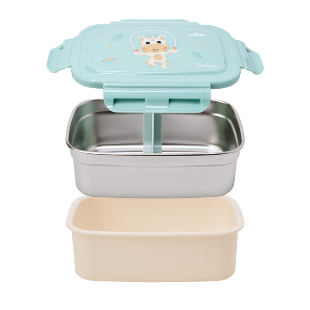 Lunchera bento box BUBA pastel colors jirafa