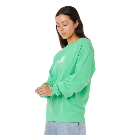Buzo Rip Curl Luxe Surf Raglan Relaxed Verde