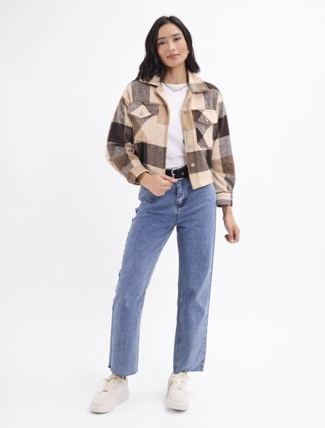 Jean recto Rosa lavado medio