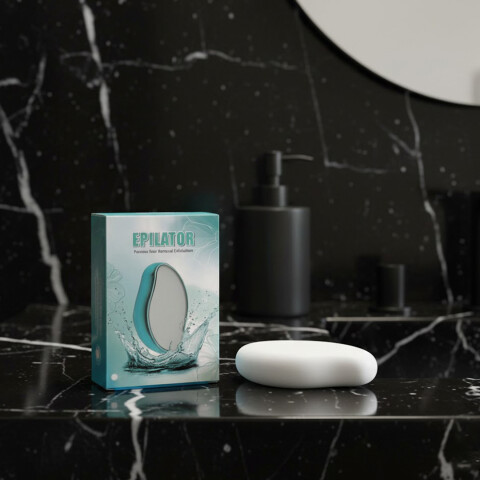 Depiladora Corporal Exfoliante Indolora Removedora de Vellos Color Blanco