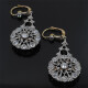 Caravanas En Oro 18K, Platino Con Brilliantes Y Diamantes Caravanas En Oro 18K, Platino Con Brilliantes Y Diamantes