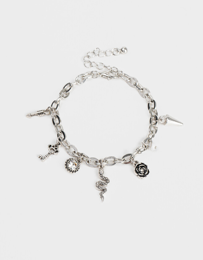 Pulseras Flexibles Bañada en Plata Pulsera Bañada En Plata - Plateado