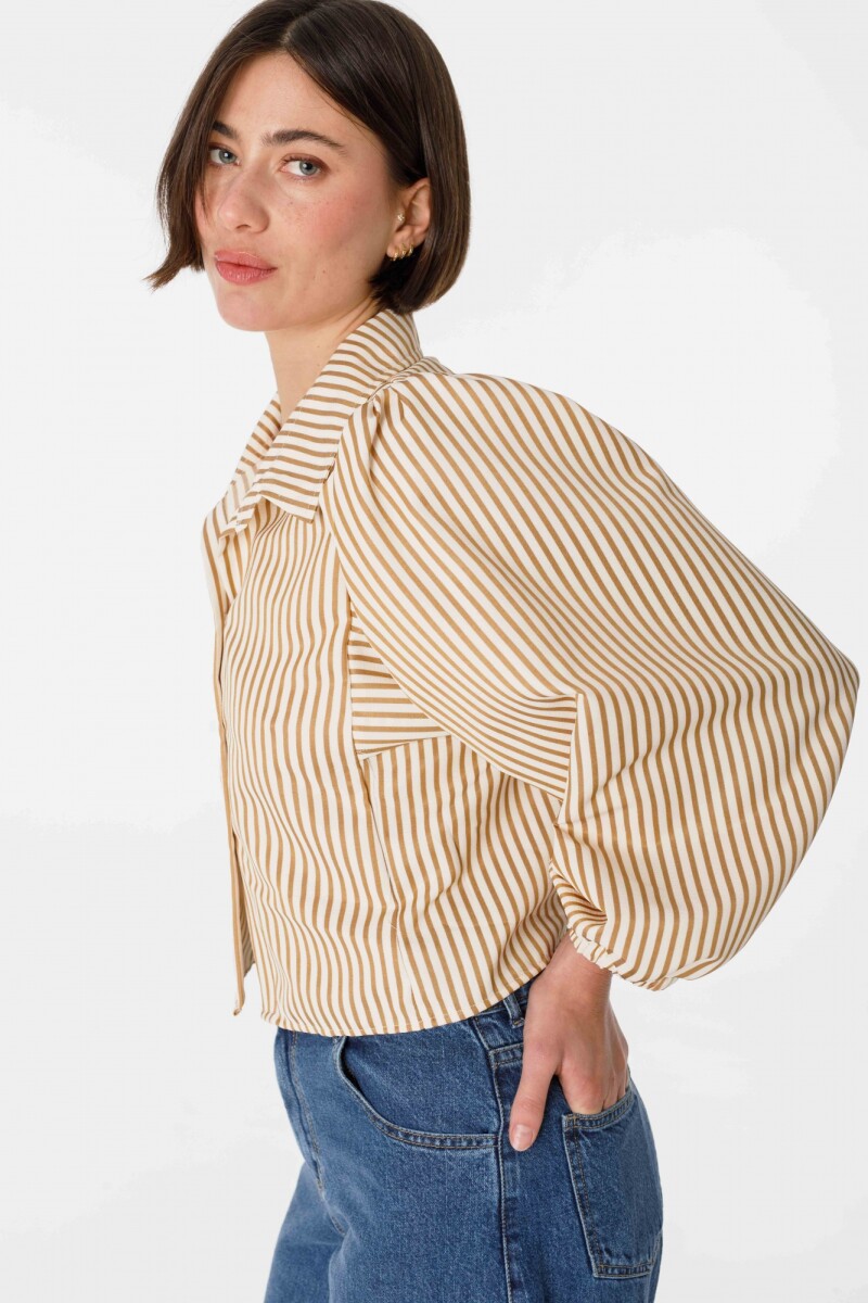 Camisa Aisling Crudo/Camel