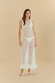 VESTIDO CROCHET Blanco