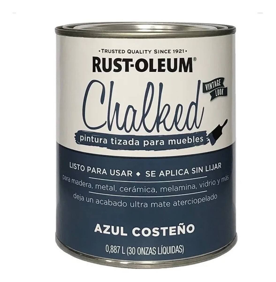 Esmalte Tizado Chalked 0.9L Rust-Oleum - Azul Costeño 
