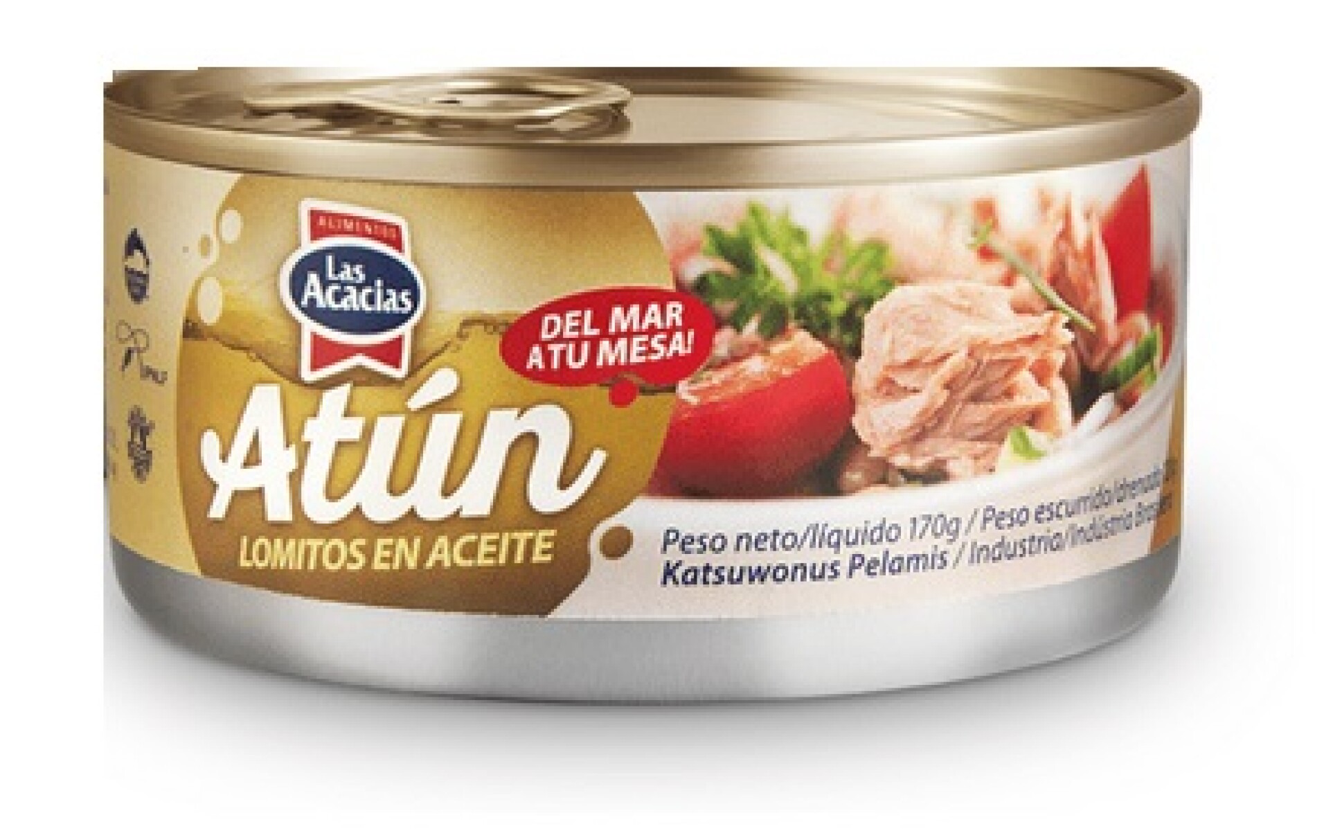 ATUN LOMITO ENTERO ACEITE LAS ACACIAS 170G 