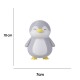 Juguete de mascota pingüino gris