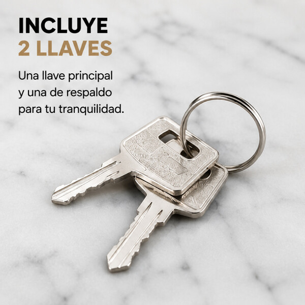 Caja Cofre Seguridad Dinero Fuerte Metal Llave 30x24x9cm Ax Negro