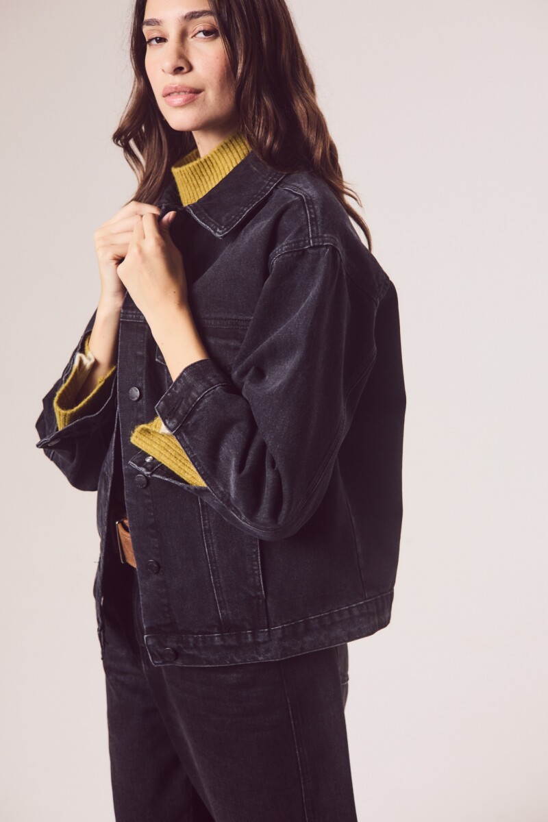 Campera Denim Negro