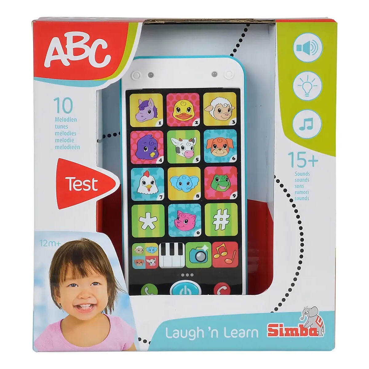 Celular con luz y sonido para bebes ABC 