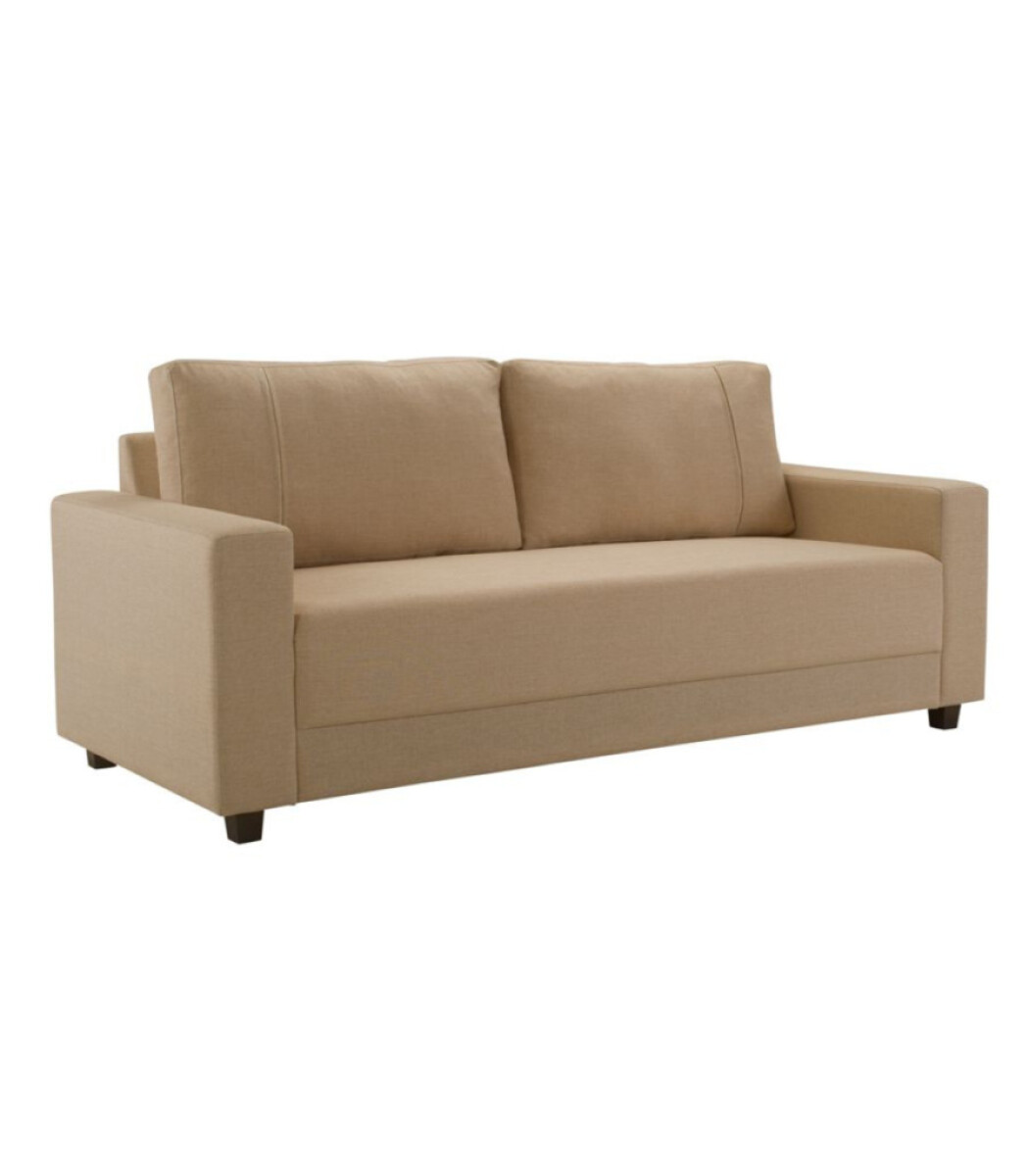 SOFA 3 CUERPOS - TAPIZADO TELA BEIGE 
