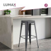 Taburete Tolix Hogar Pub Muebles Gris