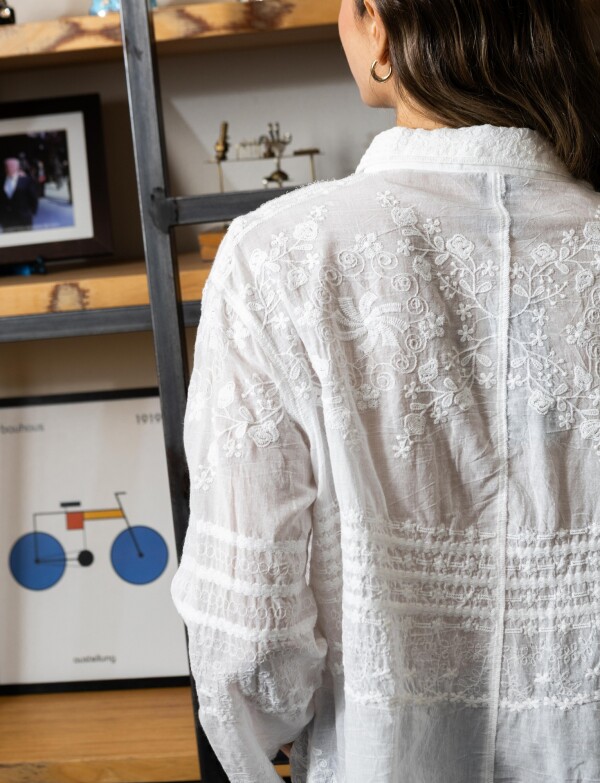 Camisa Broderie BLANCO