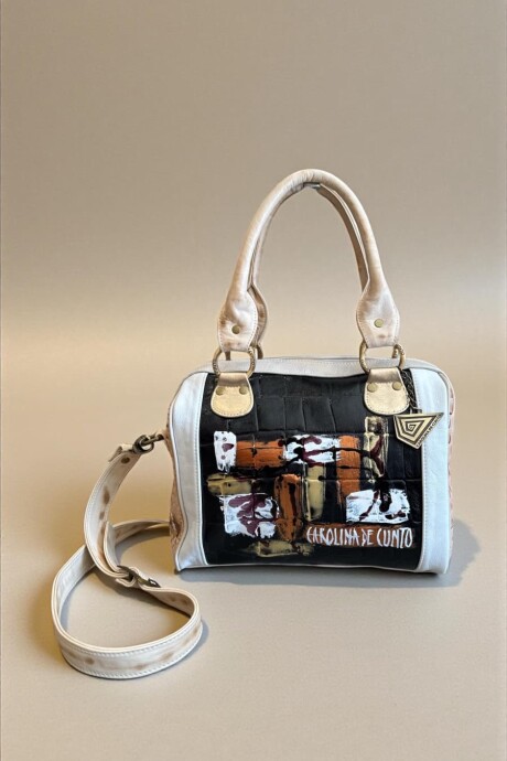 Bolso Kanda Negro Con Natu Y Arte Bolso Kanda Negro Con Natu Y Arte