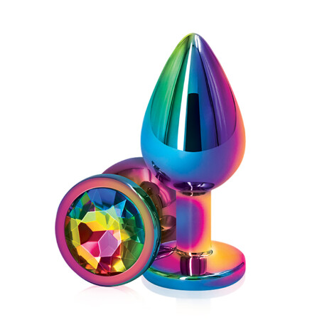 Plug Anal Rear Assets Multicolor Mediano Arcoiris Plug Anal Rear Assets Multicolor Mediano Arcoiris