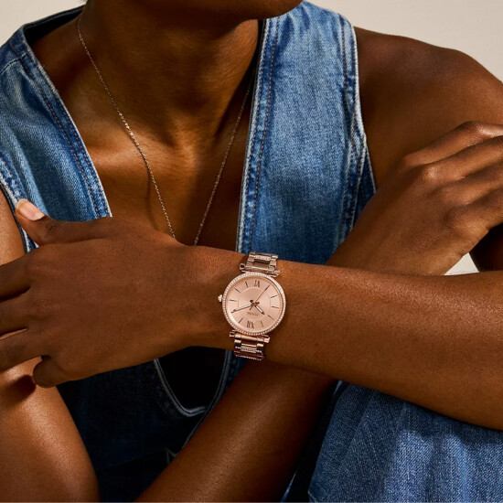 Reloj FOSSIL CARLIE Acero Oro Rosa Esfera 35mm 0