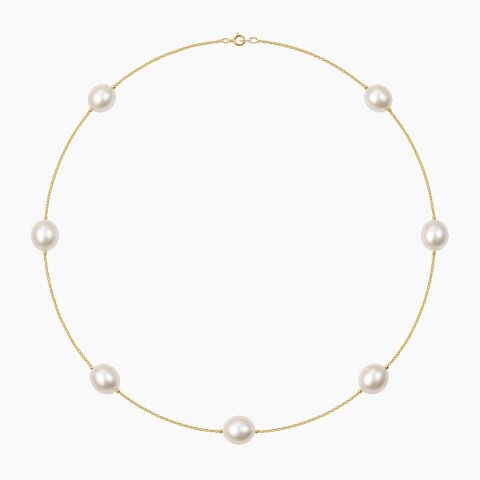 Cadena en Oro 18K con perlas X45 Cadena En Oro 18k Con Perlas X45