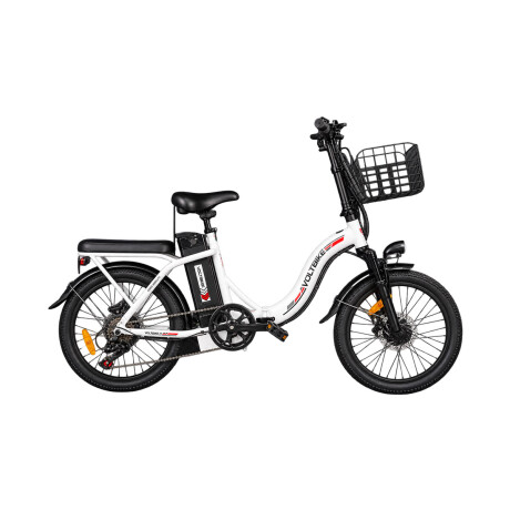 Bicicleta Eléctrica Plegable Voltbike Flex 350 W Rodado 20 Batería de Litio Blanco