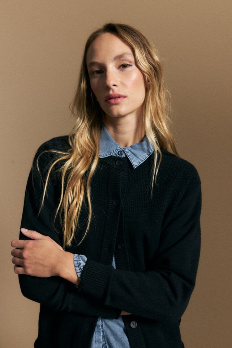 CARDIGAN JUSTIN Negro