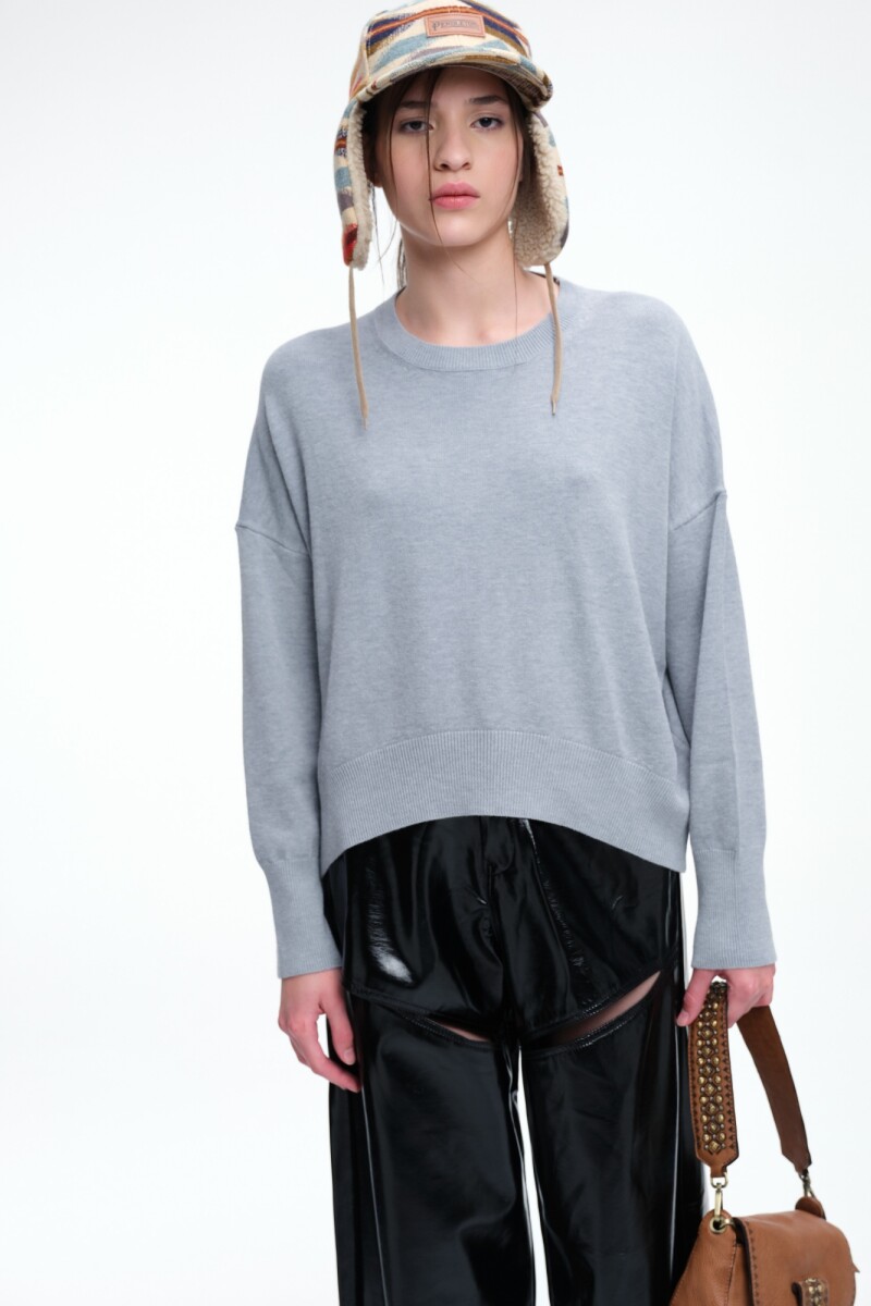 SWEATER BASE Gris