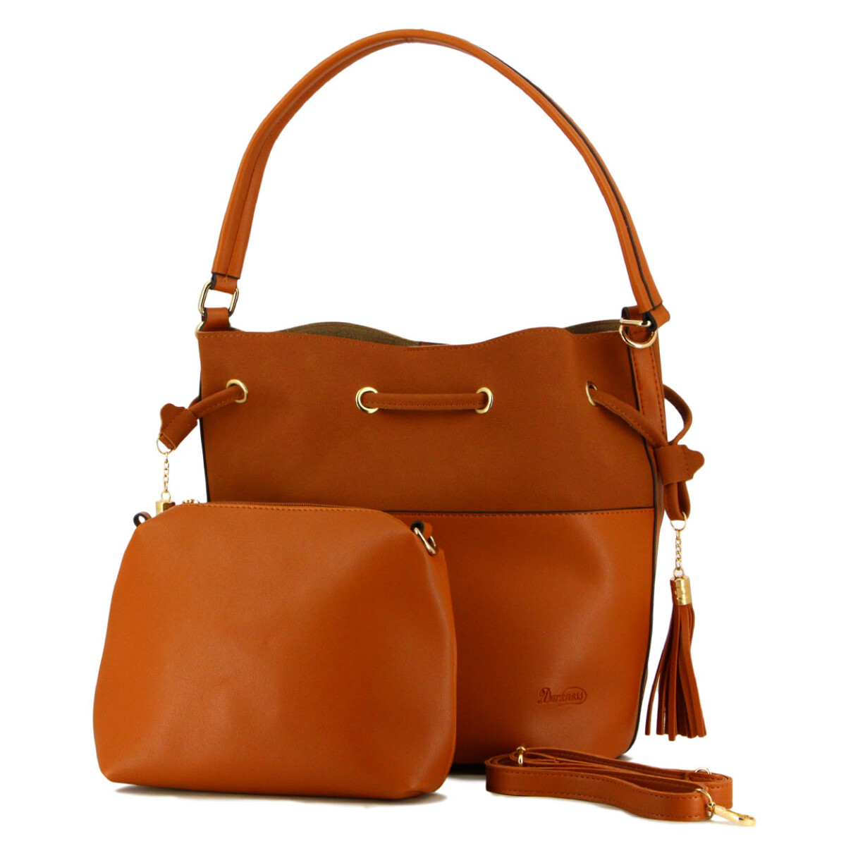 Cartera Mujer Darkness Soleil Con Neceser - Whisky 