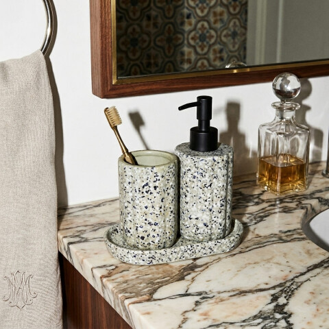 Set accesorios para baño Petra cerámica Set accesorios para baño Petra cerámica