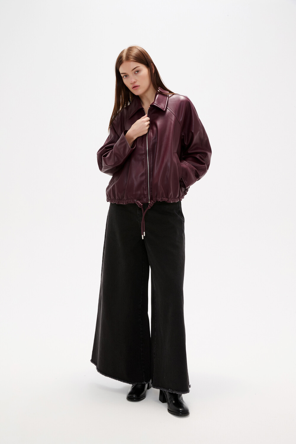 Campera Cardia Cereza Oscuro