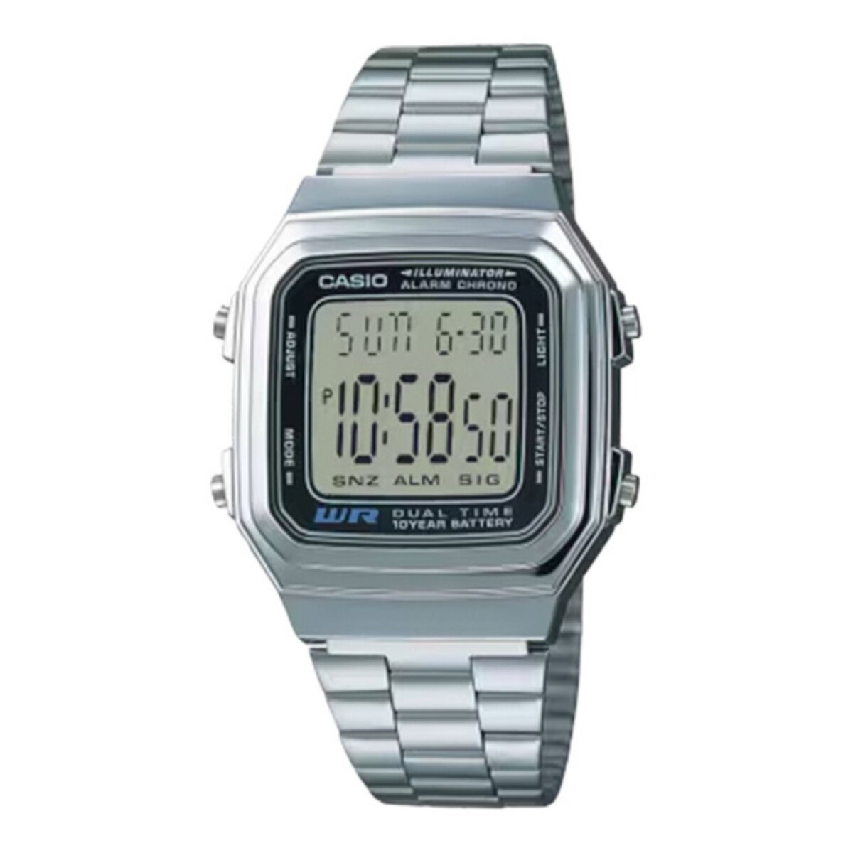 Reloj Digital Casio A178WA1ADF Unisex Estilo Vintage Con Funciones Prácticas 