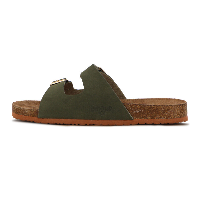 Sandalia Niña Angus Dos Tira Y Hebilla Verde