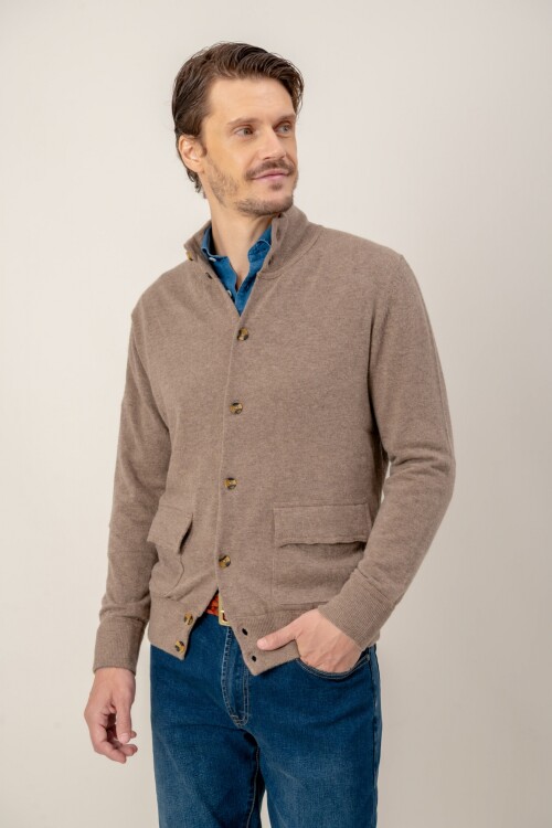 Sweater Buttoned Tostado