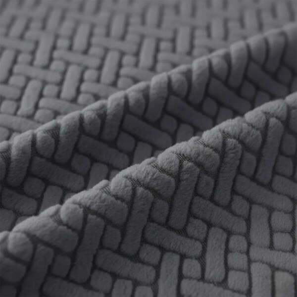 Funda Cubre Sillas Elastizado Lavable Tela Premium Textura Color Gris