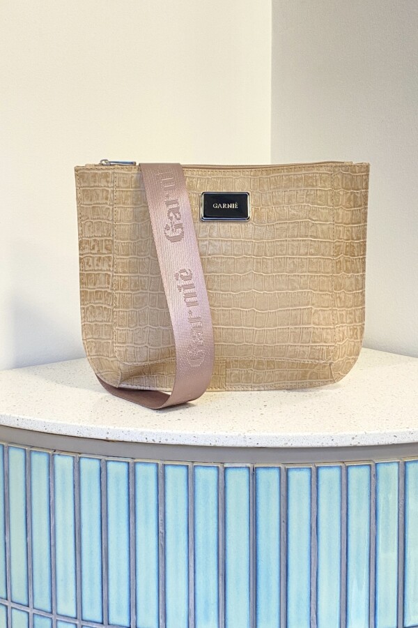 Bandolera Laura Crocco Beige