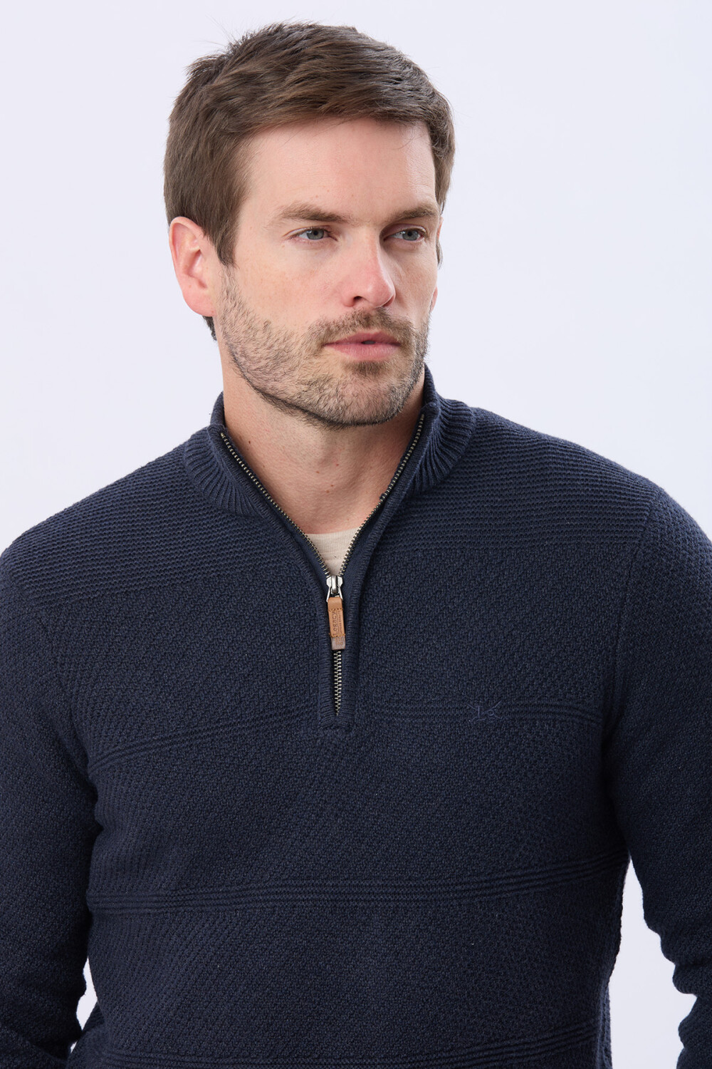 BUZO TEJIDO TEXTURADO Azul