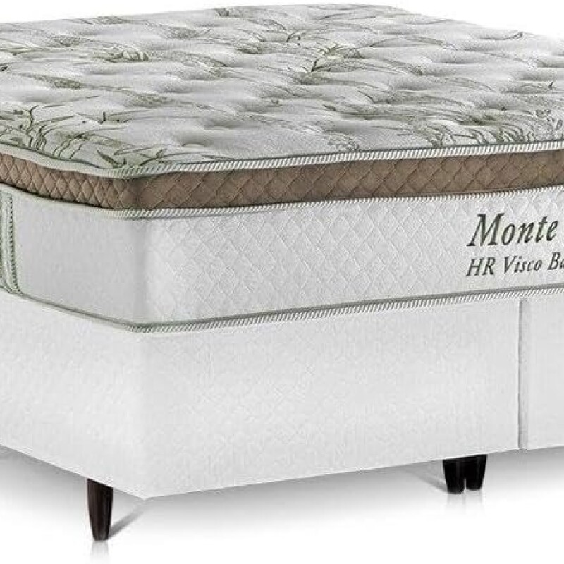 SOMMIER - 2 PLAZAS (2.0 x 2.0 MTS) - MODELO MONTE CARLO - RESORTES POCKET Y ESPUMA HR - PILLOW TOP SOMMIER - 2 PLAZAS (2.0 x 2.0 MTS) - MODELO MONTE CARLO - RESORTES POCKET Y ESPUMA HR - PILLOW TOP